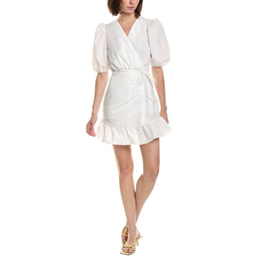 Ipponelli Womens  Solid Mini Dress, White